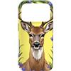 MI Regional Symbols Goods and Apparels t Custodia per iPhone 17 Pro MI N. American Buck circondato da fiori di lago-iris 2