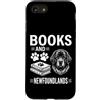 Funny Newfoundland And Book Design Custodia per iPhone SE (2020) / 7/8 Libri E Terranova Divertente Terranova