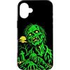 generic Custodia per iPhone 16 Plus Zombie Horror Cimitero Grafica Halloween