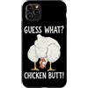 Funny Chicken Butt Joke Meme Gifts Men W Custodia per iPhone 11 Pro Max Indovina cosa pollo culo umorismo amante del pollo divertente