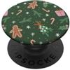 Christmas Everything Nice Gingerbread Gr Christmas Everything Nice Gingerbread PopSockets PopGrip Adesivo