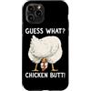 Funny Chicken Butt Joke Meme Gifts Men W Custodia per iPhone 11 Pro Indovina cosa pollo culo umorismo amante del pollo divertente