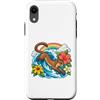 Ocean Fossa Character Art Custodia per iPhone XR Fossa si tuffa attraverso Ocean Wave Loop