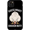 Funny Chicken Butt Joke Meme Gifts Men W Custodia per iPhone 11 Pro Max Indovina cosa pollo culo umorismo amante del pollo divertente