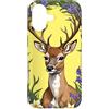 MI Regional Symbols Goods and Apparels t Custodia per iPhone 17 MI N. American Buck circondato da fiori di lago-iris 3
