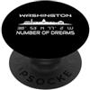 GPS Coodinates and Skyline of your City GPS coordinate capitale USA Tourist Skyline Washington PopSockets PopGrip Adesivo