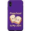 Peanut Butter Jelly School Lunch Favorit Custodia per iPhone XS Max Preschool Is My Jam Cute Student Burro di arachidi e gelatina