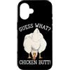 Funny Chicken Butt Joke Meme Gifts Men W Custodia per iPhone 16 Indovina cosa pollo culo umorismo amante del pollo divertente