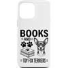 Funny Toy Fox Terrier And Book Designs Custodia per iPhone 13 Pro Max Libri E Giocattolo Fox Terrier Divertente Giocattolo Fox Terrier