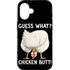 Funny Chicken Butt Joke Meme Gifts Men W Custodia per iPhone 16 Indovina cosa pollo culo umorismo amante del pollo divertente