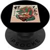 Cool Japanese Dragon Boy Viking Dragon G Ramen giapponese Kawaii Anime Drago Cinese Stampa Drago Carino PopSockets PopGrip Adesivo