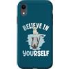 Cute Reflecting Animal Designs Custodia per iPhone XR Believe In Yourself - Specchio riflettente con cane e lupo