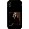 Isaac Newton Physics Science Genius Coll Custodia per iPhone X/XS Isaac Newton Fisica Gravity Science Apple Genius