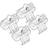 Nordrive Kit attacchi per barre auto portatutto nissan juke 10> n21131