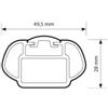 Nordrive Coppia barre portatutto in alluminio in-rail alu - l - 127 cm n15056
