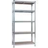 Essenza Scaffale in metallo 5 ripiani regolabili essenza portata 875 kg 90x40x180 cm