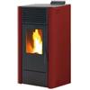 Caris Stufa a pellet ventilata caris dalia bordeaux 7,5 kw