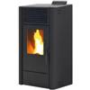 Caris Stufa a pellet ventilata caris dalia antracite 7,5 kw
