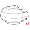 Nordrive Set 4 tappi per barre alumia, rail-pro, in-rail alu n99994