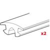 Nordrive Set 2 gomme superiori - l = 140 cm n99993