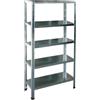 Grima Scaffale metallico in kit grima zincato con 5 ripiani e portata totale 325 kg, 100x40x185 cm