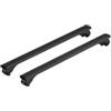 Nordrive Set completo barre portatutto evos silenzio black rail in alluminio l 128 cm - n15091