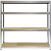 Grima Scaffale in metallo e legno joker in kit con 4 ripiani, 200x70x200 cm - grima