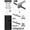 Nordrive Kit attacchi per barre auto portatutto citroen jumper, fiat ducato, peugeot n30023
