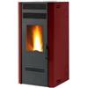 Caris Stufa a pellet canalizzata caris bluma bordeaux 7,5 kw