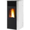 Caris Stufa a pellet ventilata caris maylea h con purificatore healthsystem bianco 7,5 kw