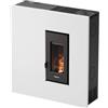 FreePoint Stufa a pellet slim ermetica freepoint res 7 bianco con wi-fi integrato 6,9 kw