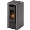 FreePoint Stufa a pellet ermetica freepoint piko grigio 5,5 kw