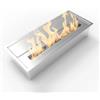 Divina Fire Bruciatore per camino bioetanolo divina fire in acciaio inox 3,5 lt 45,7x18,7x9,5 cm