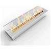 Divina Fire Bruciatore per camino bioetanolo divina fire in acciaio inox 3,5 lt 45,7x18,7x9,5 cm