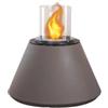 Divina Fire Camino bioetanolo da terra per interno esterno divina fire stromboli in resina tortora Ø60x56 cm
