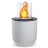 Divina Fire Camino bioetanolo da terra per interno esterno divina fire raffaello in resina bianco perla Ø35x55 cm