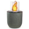 Divina Fire Camino bioetanolo da terra per interno esterno divina fire raffaello in resina verde salvia Ø35x55 cm