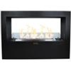 Divina Fire Camino bioetanolo da terra per interno esterno divina fire giotto s in acciaio nero 100x30x70 cm