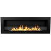 Divina Fire Camino bioetanolo da incasso divina fire livorno 120 in acciaio nero 120x40 cm
