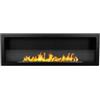 Divina Fire Camino bioetanolo da incasso divina fire furore 120 in acciaio nero 120x40 cm