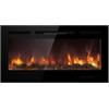 Divina Fire Camino elettrico da incasso divina fire chicago nero 101,6x14x54,6 cm