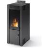 Stufa a pellet pirox isabel nero 8 kw
