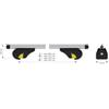 Nordrive Coppia barre portatutto in alluminio yuro - xl - 140 cm n15047