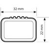 Nordrive Coppia barre portatutto in acciaio sezione quadra - l - 127 cm n15021