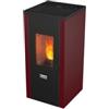 Canadian Stove Stufa a pellet ermetica canadian stove designevo 9c bordeaux 8,3 kw
