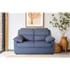 BellaHome Divano 2 posti bellahome firenze avio tessuto sfoderabile e antimacchia, 150x95x93 cm