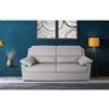 BellaHome Divano 3 posti bellahome firenze beige tessuto sfoderabile e antimacchia, 190x95x93 cm