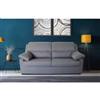 BellaHome Divano 3 posti bellahome firenze grigio tessuto sfoderabile e antimacchia, 190x95x93 cm