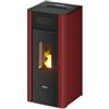 FreePoint Stufa a pellet ermetica ventilata freepoint amaranto 9 bordeaux 8,5 kw