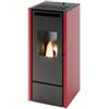 Punto Fuoco Stufa a pellet punto fuoco cinzia rosso 9,9 kw